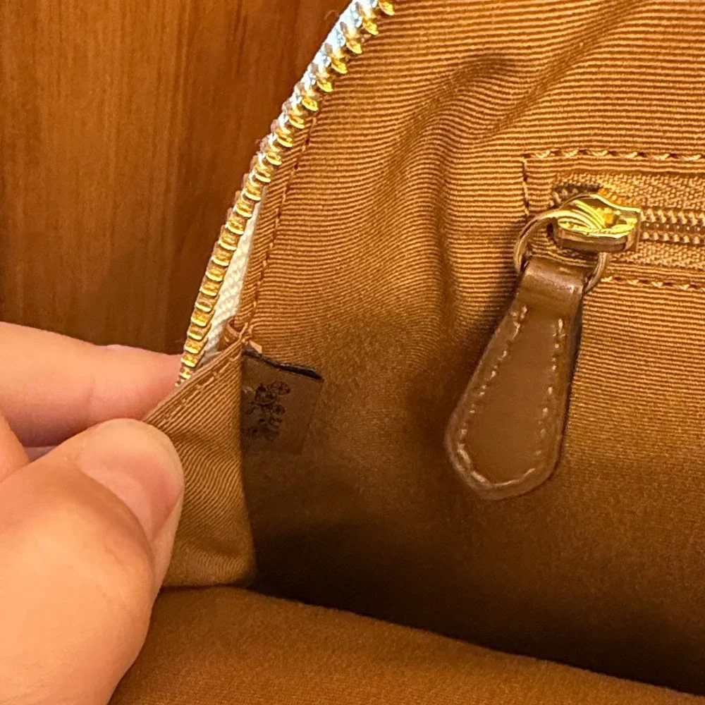 Coach Ivory Signature Satchel